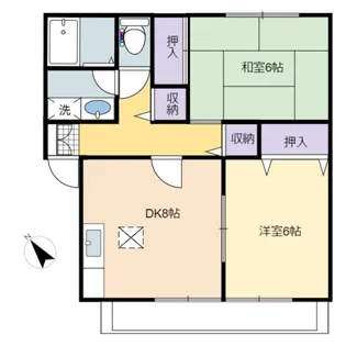 ヴィラウィスタリア【1階】の間取り