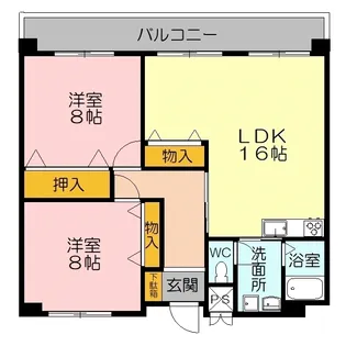 グレイス本生【3階】の間取り