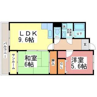 ガーネットN1【3階】の間取り