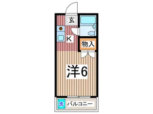 スカイハイツ【1階】の間取り