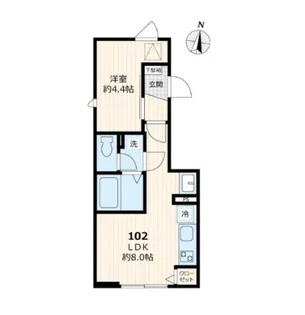 仮称)サンメリア蓮根【1階】の間取り