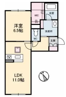 シャーメゾンコンソラータ【1階】の間取り