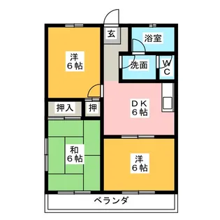 ファミール梅ヶ丘【2階】の間取り