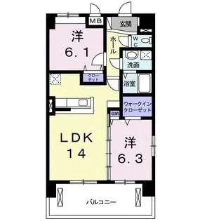 MTクリアネス【5階】の間取り