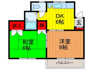 ハイツタナカ【3階】の間取り