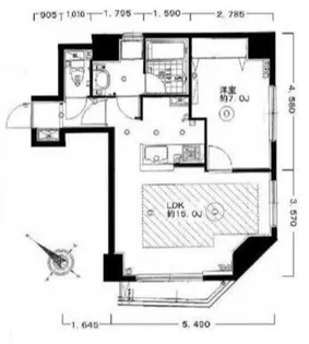 ドルチェ人形町スィート【5階】の間取り