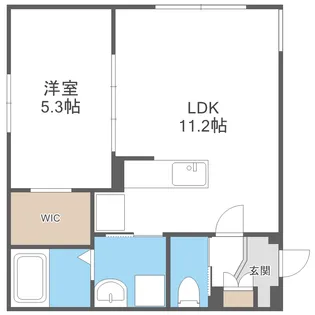 パルテール有明【1階】の間取り