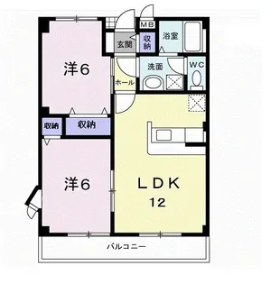 ロイアルハイツ【2階】の間取り