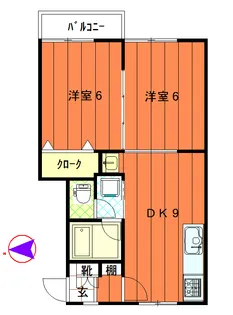 ドミールMK【2階】の間取り