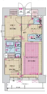 プレサンス丸の内フォート【5階】の間取り