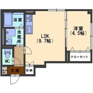 リソル長土塀【1階】の間取り