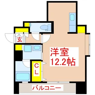 RAPIROS 天文館【2階】の間取り