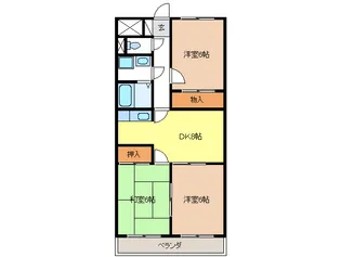 マロンシャンテ【3階】の間取り