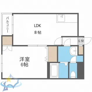 202松井ビル【2階】の間取り