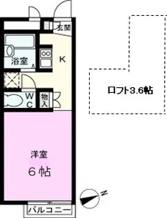 パレス京【1階】の間取り