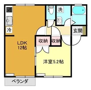 コーポさくら【2階】の間取り