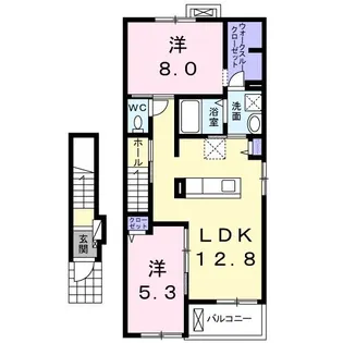 クオーレ A【2階】の間取り