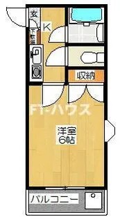ジュネパレス津田沼第26【1階】の間取り