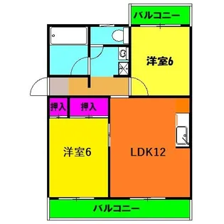 アミスターII【2階】の間取り