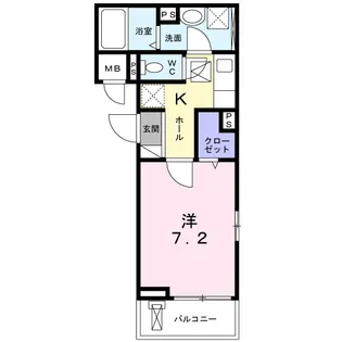 ルミナス カニヤ【1階】の間取り
