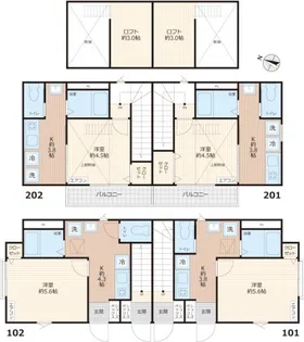 さくらコーポ2【2階】の間取り