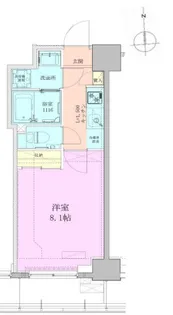 八丁堀レジデンス壱番館【5階】の間取り