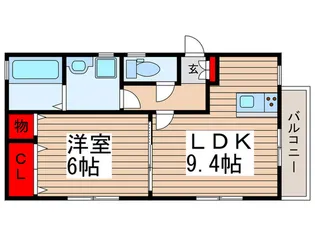 サンハイツ【1階】の間取り