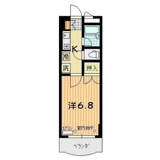マンションアートグリーン【6階】の間取り