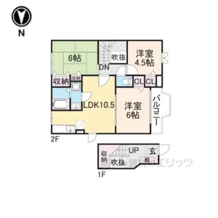 クレストール三笠【2階】の間取り