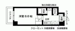 シャントール二条【4階】の間取り