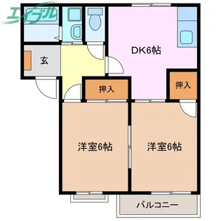 メゾンサンライトC棟【2階】の間取り