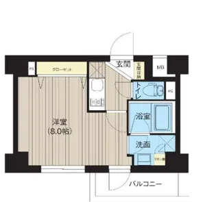 レクシード神楽坂【2階】の間取り