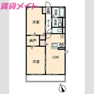 ルミエール【1階】の間取り
