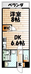 ウィングス片野II【2階】の間取り