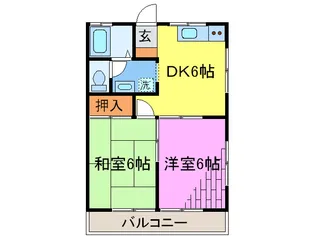 ヴィラけやき【2階】の間取り