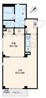 ルミエール池袋【1階】の間取り