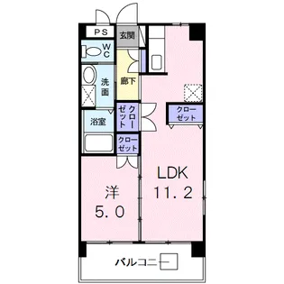 ミログロッサ【4階】の間取り