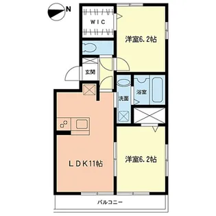 アジャート駒岡【3階】の間取り