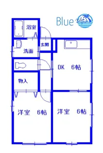 コーポアンデスII【1階】の間取り