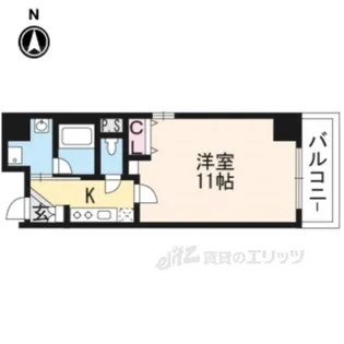 アスヴェル京都西大路御池【4階】の間取り