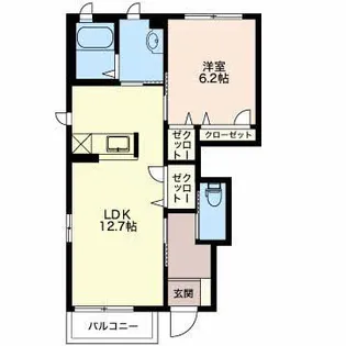 テルナールメゾン【2階】の間取り