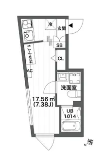 Rinascita町屋凛【2階】の間取り