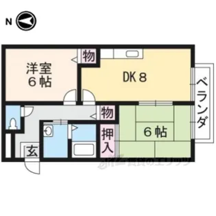 ルシードソノベ【1階】の間取り
