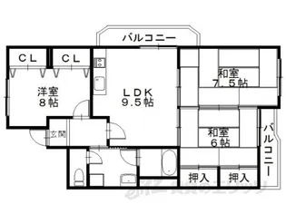 メゾンインペリアル【2階】の間取り