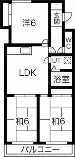 ファミールTOSHI【3階】の間取り
