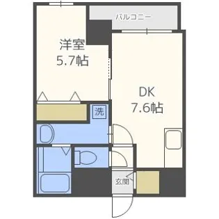 プレアデス千里山田【7階】の間取り