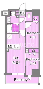 メイクスダブルアート横浜関内【8階】の間取り