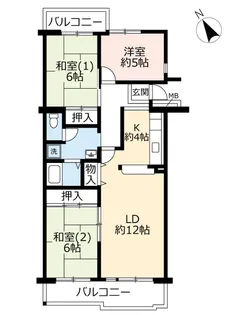 URアミティ学園西町【4階】の間取り