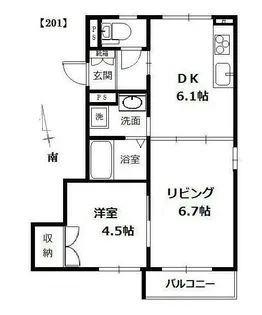 フラッツ・イト中目黒【2階】の間取り