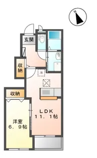 グレイシャス【1階】の間取り